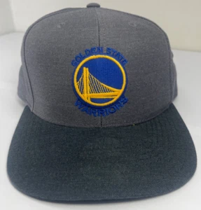 Golden State Warriors SnapBack Hat Mitchell & Ness NBA Cap Gray Basketball CLEAN - Picture 1 of 8