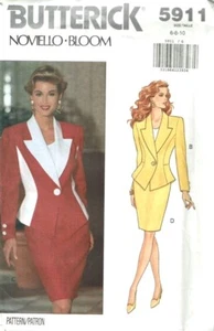 Butterick Sewing Pattern 5911 Jacket Skirt Misses Size 6-10 - Picture 1 of 2