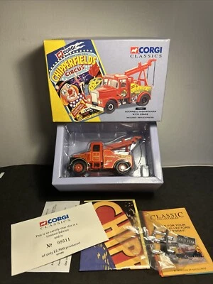 Corgi Chipperfields Circus 97886 Scammell Highwayman with Crane 1994  Boxed VGC - Image 1 of 4