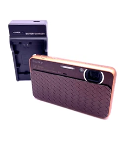 【NEAR MINT】SONY Cyber Shot DSC-T99D 14.1MP Digital Camera Rare Brown Japan - Picture 1 of 7