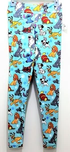 Disney Parks DISNEY DOGS Leggings Adult Small Pluto Stitch Lady Dalmatian & More - Picture 1 of 3