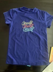 O'Neill 170146 Kids Girls Short Sleeve Tee Rash Guard Swimwear Cobalt Size 4 - Picture 1 of 6