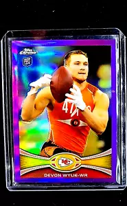 2012 Topps Chrome Refractor #118 Devon Wylie /499 RC Rookie Kansas City Chiefs - Picture 1 of 10
