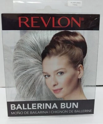 Revlon Ballerina Bun Ready To Wear Hair Silver Lining Flexible Elastic - Image 1 of 2