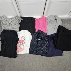 Clothes Bundle Size 12 M&S Mango Next Dress Top Trousers Jumper Womens 9 Items - Picture 1 of 23