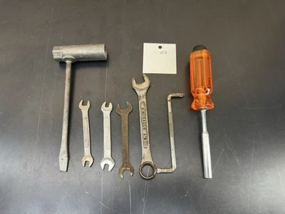 Used 7 Pieces Assorted Tool Lot Spark Plug Tool Wrenches Offset Screwdriver - Image 1 of 4