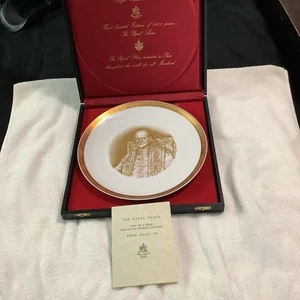 1st in The Papal Plate Series Pope Paul VI Royal Tettau GER Box LtdEd 4948/5000 - Bild 1 von 7
