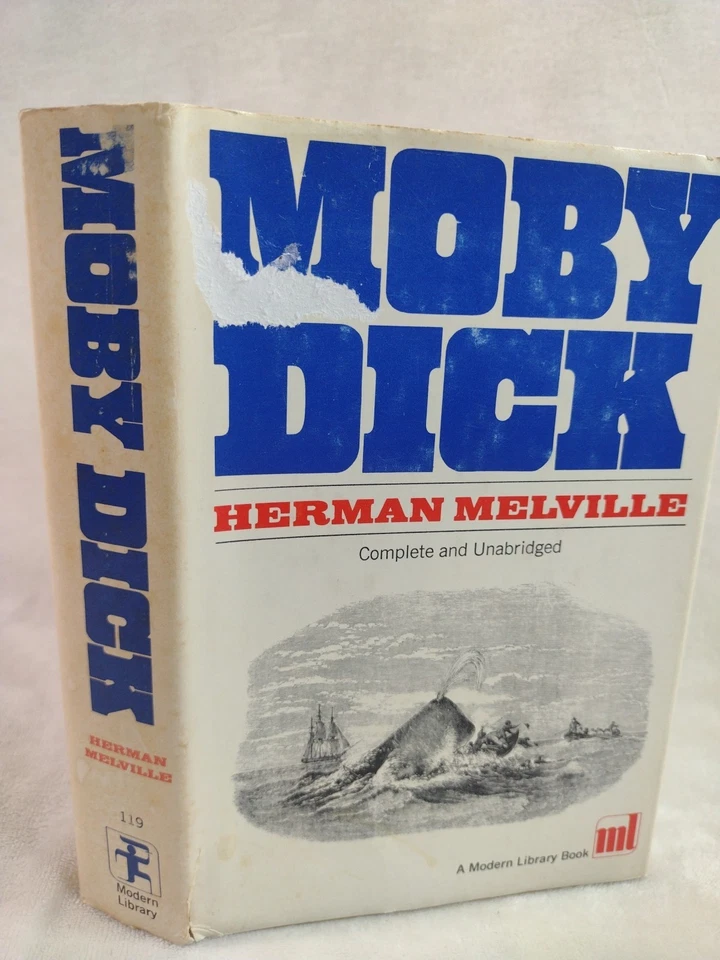 MOBY DICK Vintage Modern Library 119 (1950) Hardcover Melville, Herman Complete Foto 1 de 4