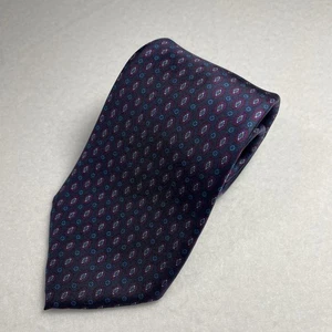 Classic Collection by Van Heusen Herren Krawatte blau Rauten 100 % Seide Satin - Bild 1 von 12