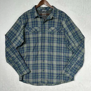 Camisa Columbia Silver Ridge Para Hombres XL Verde A Cuadros Manga Larga Ventilada Pesca UPF - Imagen 1 de 9