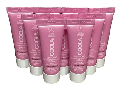 9x COOLA DEW GOOD ILLUMINATING FACE SERUM SPF 30 SUNSCREEN 0.24oz / 7ml ea NEW - Image 1 of 3