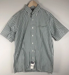 Ralph Lauren Hemd Greggor Herren Grün Kariert Kurzarm Baumwolle Small Vintage Neu mit Etikett - Bild 1 von 5