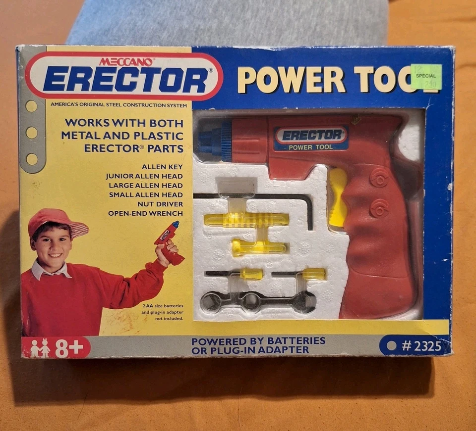 Vintage 1994 Meccano Erector Power Tool #2325 Cordless Screwdriver New  - Image 1 of 4