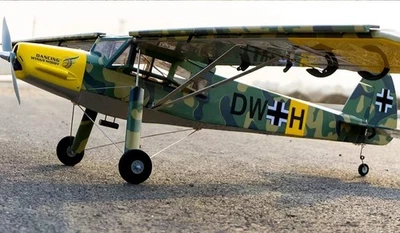 RC 1600mm STOL-Flugmodell Fieseler Storch Fi 156 ARF Tarnfarbe 4S Fast Fertig - Bild 1 von 4