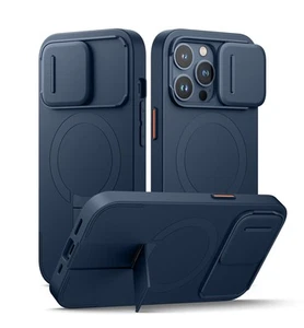 for iPhone 13 Pro Case with Magnetic Camera Slide Cover and Adjustable Kickst... - Picture 1 of 8