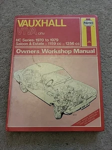 Vauxhall Viva Haynes Manual HC Series 1970 To 1979 Saloon /Estate 1159cc 1256cc - Picture 1 of 1