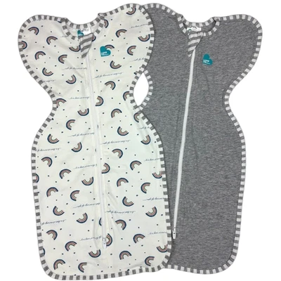 LOTE DE 2 Love to Dream Swaddle UP Gris Blanco Arco Iris Recién Nacido 5 8.5 Lb Lote Unisex Foto 1 de 3