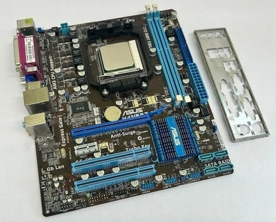 Asus M4N68T-M Rev:1.03G Socket AM3+ / AM3b DDR3 Motherboard & Back Plate - Image 1 of 4