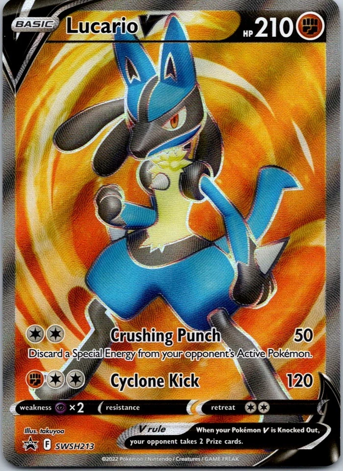 Black Star Promo Lucario V SWSH213 Promo SWSH: Sword & Shield Promo Cards - Image 1 of 2