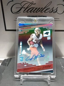 2021 Panini Prestige RC Xtra Points Signatures Prem. Red Holo Auto Chuba Hubbard - Picture 1 of 3