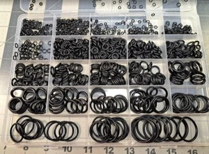 O Ring Set 1050-teilig O Ring Sortiment Set 21 Größen metrisch Nitrilkautschuk O Ringe - Bild 1 von 10