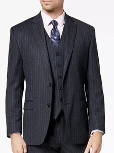 BNWT RALPH LAUREN ULTRAFLEX CHARCOAL/BLUE STRIPE BLAZER JACKET 44R -46R  $450 - Picture 1 of 13