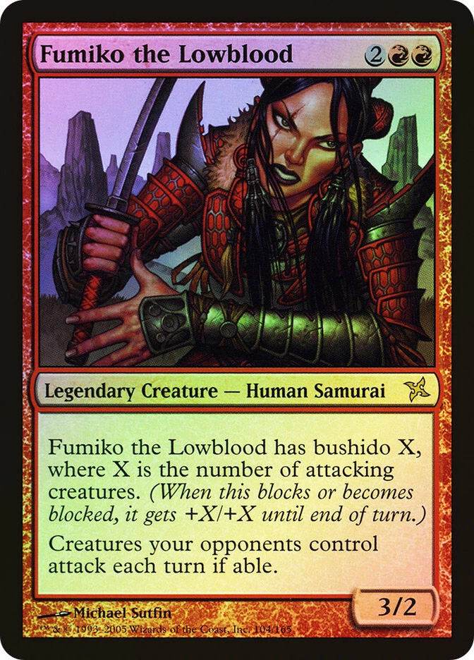 MTG FOIL Fumiko the Lowblood  - Betrayers of Kamigawa #104 - Image 1 of 1