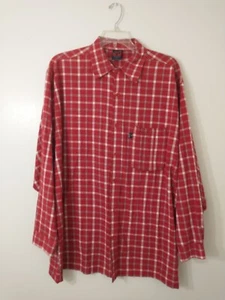 Pure Playaz Plaid Short Sleeve Button Up Shirt Men's Size 2XL Hip Hop 90's - Picture 1 of 4