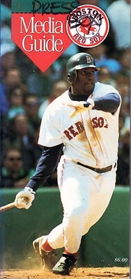 1994 Boston Red Sox Baseball Media Guide Mo Vaughn, Roger Clemens, Andre Dawson - Image 1 of 2
