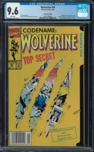 Wolverine #50 newsstand CGC 9.6 W Key origin retold Hama Silvestri 1992 - Picture 1 of 2