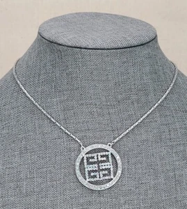 Vintage silber Givenchy Logo Halskette - Bild 1 von 3