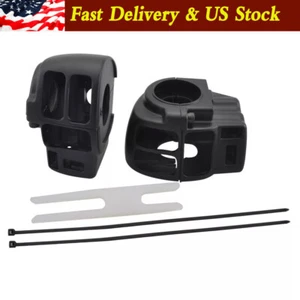 Fit For Harley Touring Street Glide 96-13 Hand Control Switch Housing Caps - Picture 1 of 12