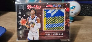 James Wiseman Rookie Sweaters 2023 Hoops Winter Holiday (RSW-JWS) 3 Color Patch