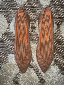 NEU Rothys authentische nicht mehr erhältliche camelfarbene Merinowolle Spitze Ballerinas! Gr. 11,5 - Bild 1 von 5