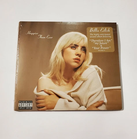 Billie Eilish SIGNED Happier Than Ever CD AUTOGRAPHED Rare Autograph **SEALED** Cover