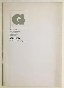 Otto dix. Galleria Giulia, Roma, 1973. - Bild 1 von 1