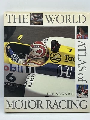 THE WORLD ATLAS OF MOTOR RACING, SAWARD, 1989 CAR AUTO BOOK - Image 1 of 4