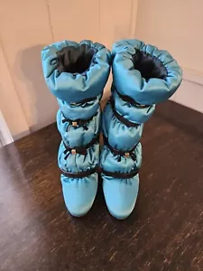 Stuart Weitzman Bettdecke ozeanische Jakarta Seidenstiefel - Bild 1 von 12