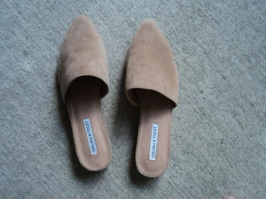 7.5 M CHELSEA & VIOLET BEIGE LEATHER SLIPON BACKLESS CASUAL SHOES - Bild 1 von 6