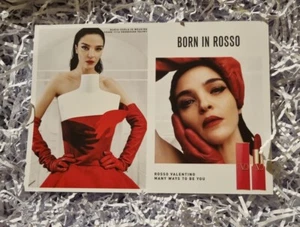 💖Valentino 💖 Born In Rosso 💖 Advertising Card💖 - Picture 1 of 2