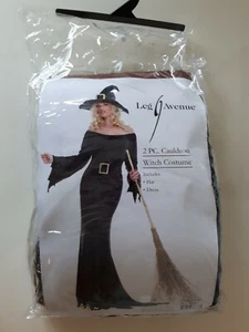 Leg Avenue Sizes S/M M/L Black Witch Costume Adult Halloween Fancy Dress Outfit - Picture 1 of 4