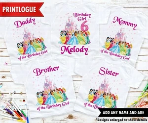 Disney Princess Birthday Shirt, Princess Birthday shirt, Disney Birthday shirt - Picture 1 of 5