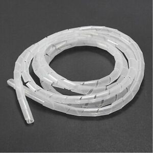 10m Spiral Wire Wrapping Tube Cable Organizer Sheath Flexible Hold Cord Electro