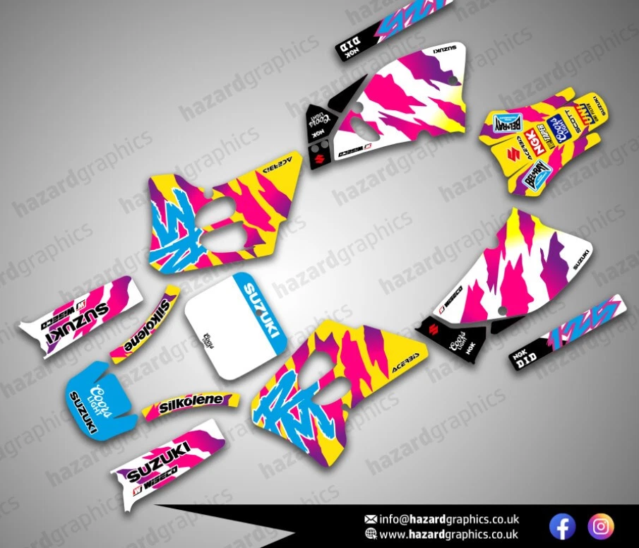 Графический комплект Suzuki RM125 RM250 RM 125 250 - 1993 1994 1995 - Изображение 1 из 2