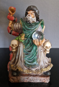 Zauberer, Magier Deko Figur Höhe ca. 17 cm ,Polyresin
