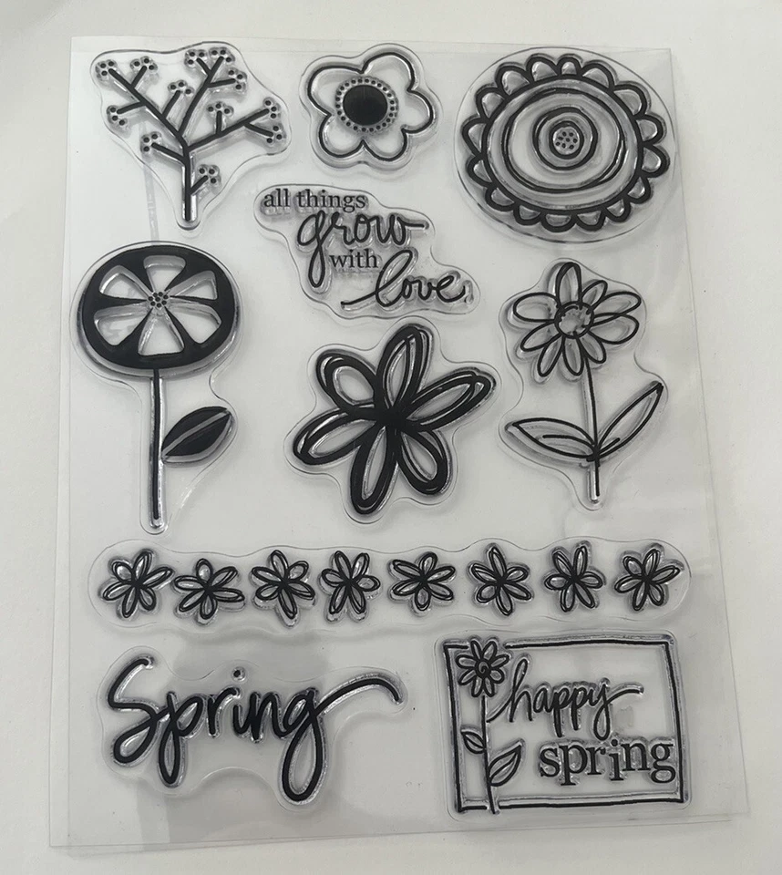 Autumn Leaves Stamps Spring Amy Grendell Flowers - Image 1 of 1