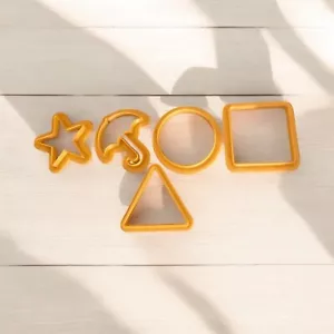 Squid Game Ausstechformen 5er Set, Regenschirm, Quadrat, Dreieck, Kreis, Stern - Bild 1 von 1