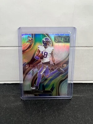 2022 Panini Select Justin Jefferson Sensations Silver Holo Prizm #SEN-15 Vikings - Image 1 of 2