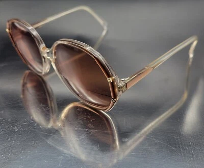 Vintage Swank France Astoria Round *Frames Only* Brown Eyeglasses 54[]17-140 - Image 1 of 4