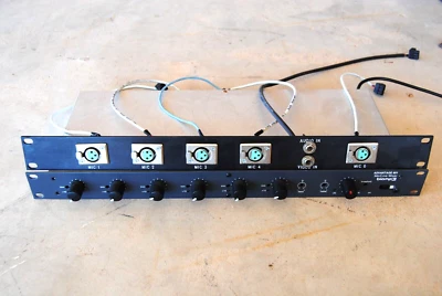 biamp advantage 601 6 channel mic-line mixer with breakout panel n power supply - Image 1 of 4